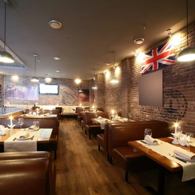 new and clean luxury restaurant in european style